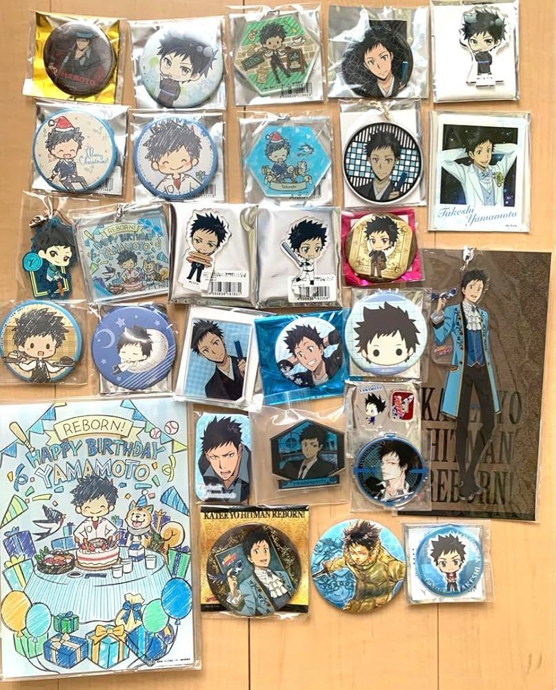 REBORN 山本武 缶バッジ アクスタ グッズセット REBORN 山本武 缶バッジ アクスタ セット